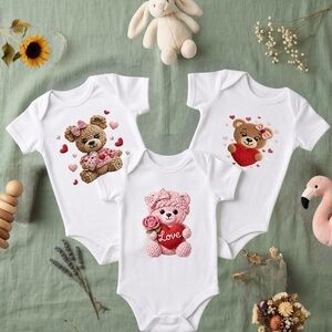 Baby onesies Teddy bear, crochet bear, faux fur New 0-3, 3-6, 6-9 12- 24 custom